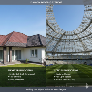 Short span vs long span roofing